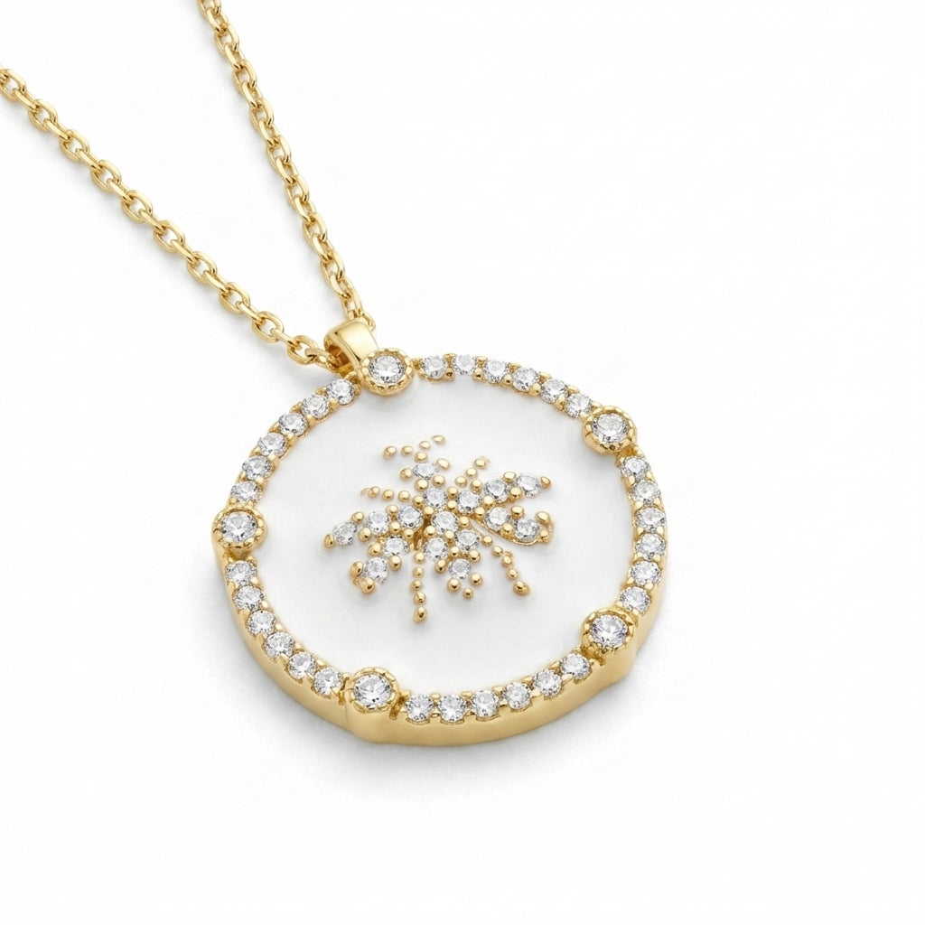 The Radiant Honeybee Halo Necklace