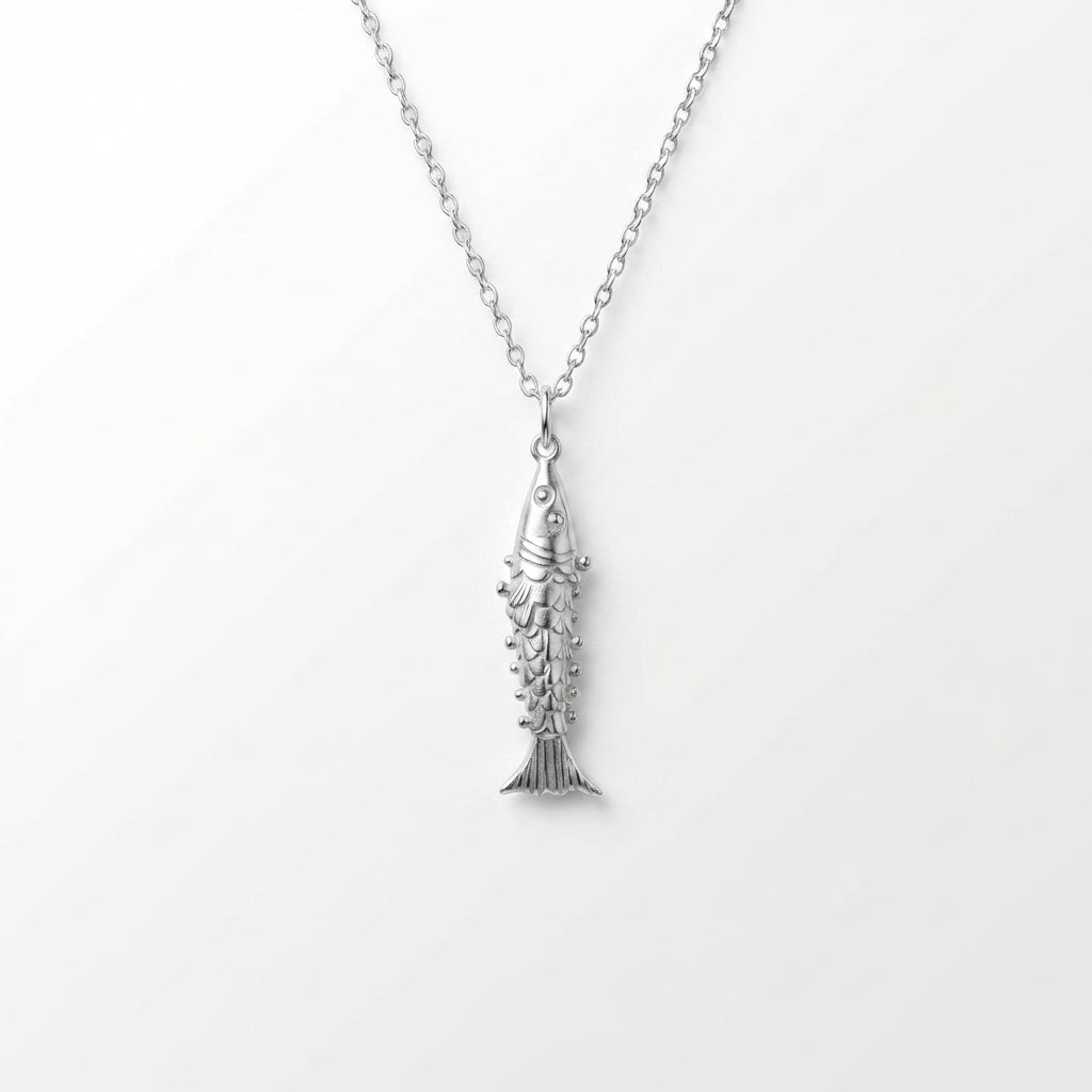 Shimmering Scales Fish Pendant