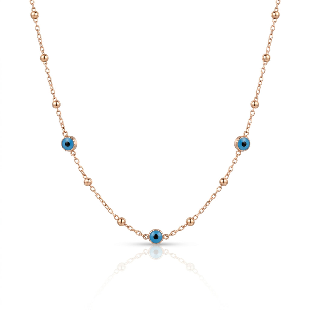 Golden Harmony Evil Eye Necklace