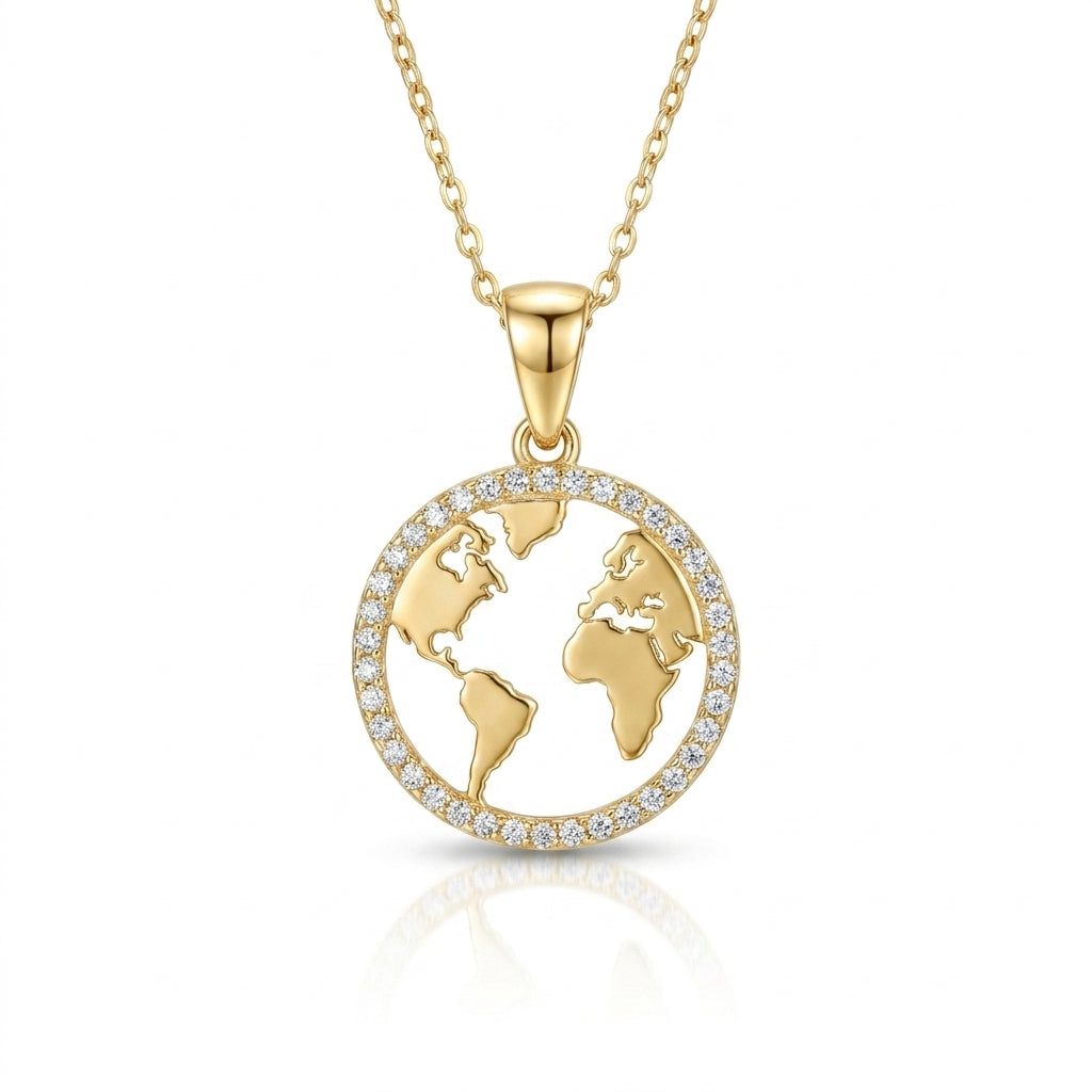 Terra Sparkle Halo Necklace