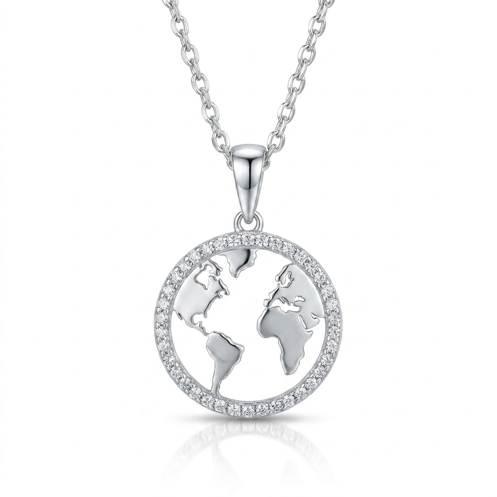 Terra Sparkle Halo Necklace