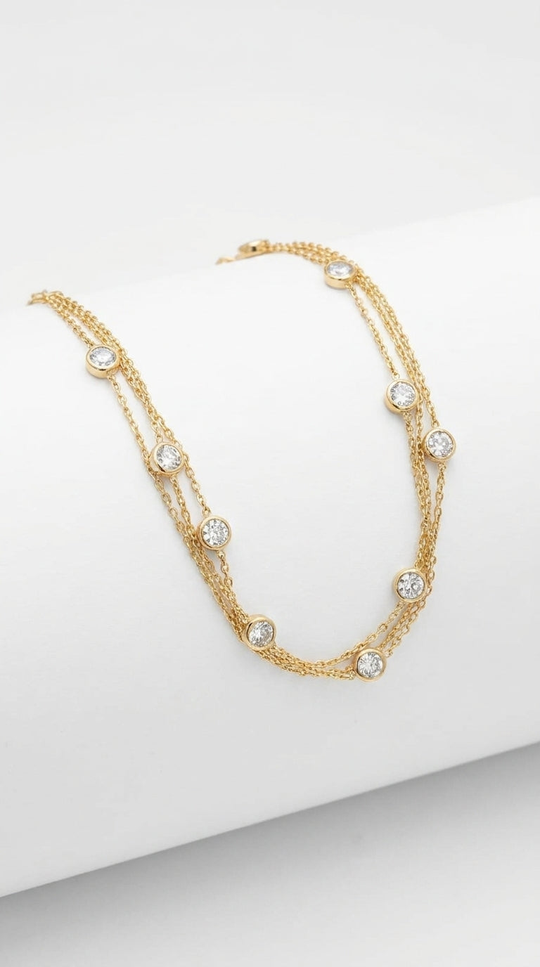 Lumina Triple Strand Bracelet