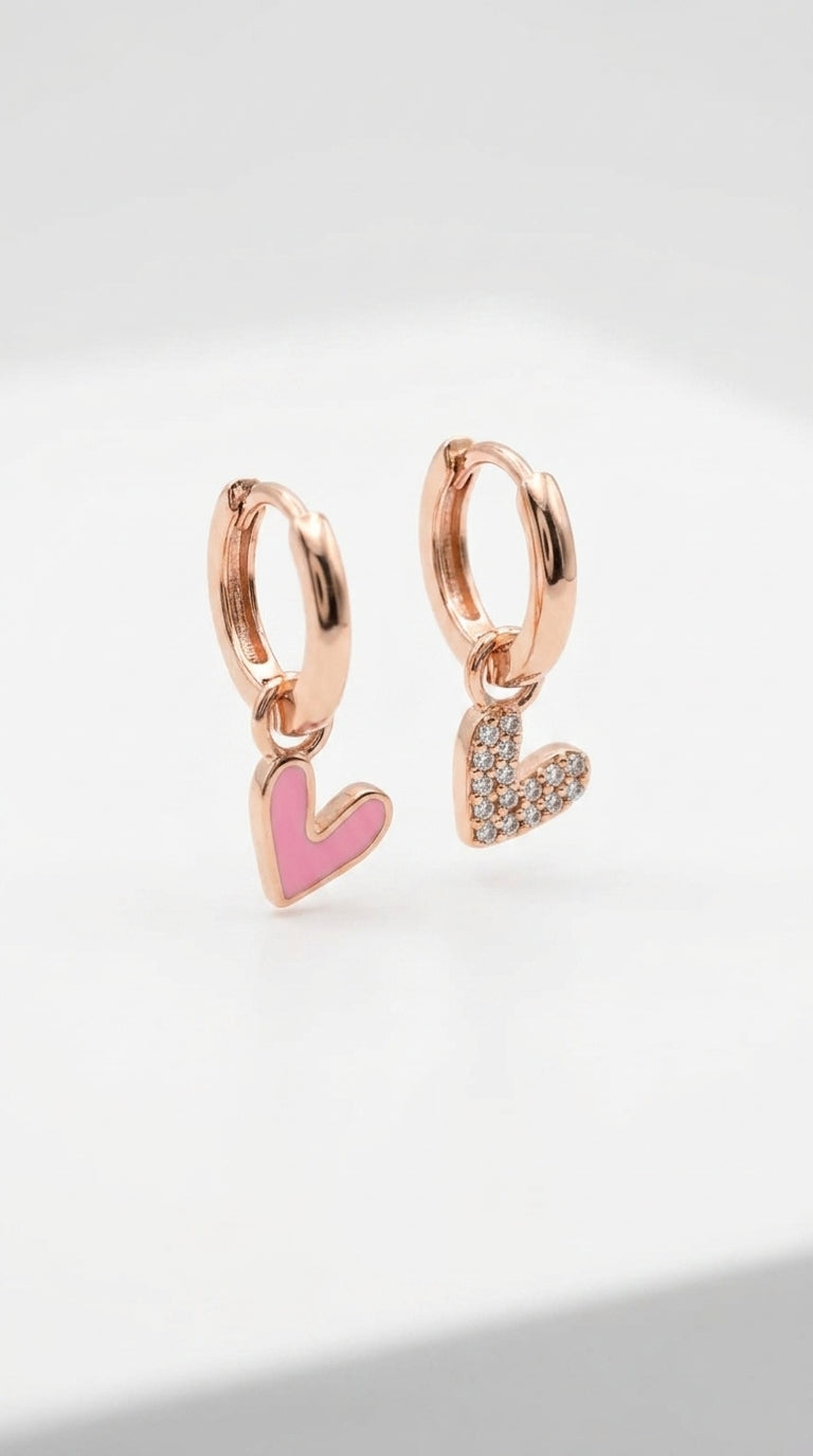 Petal Pink Duo Love Earrings
