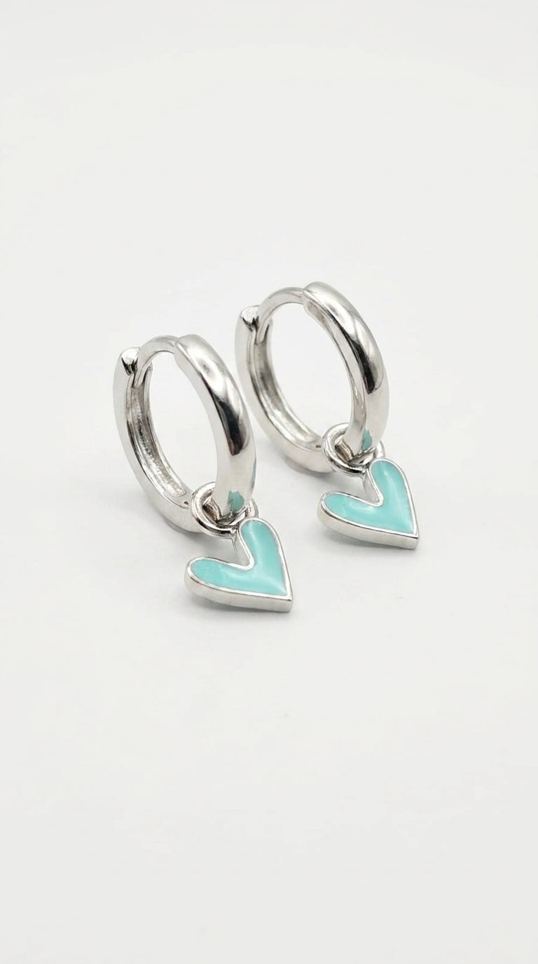 Turquoise Dream Heart Earrings