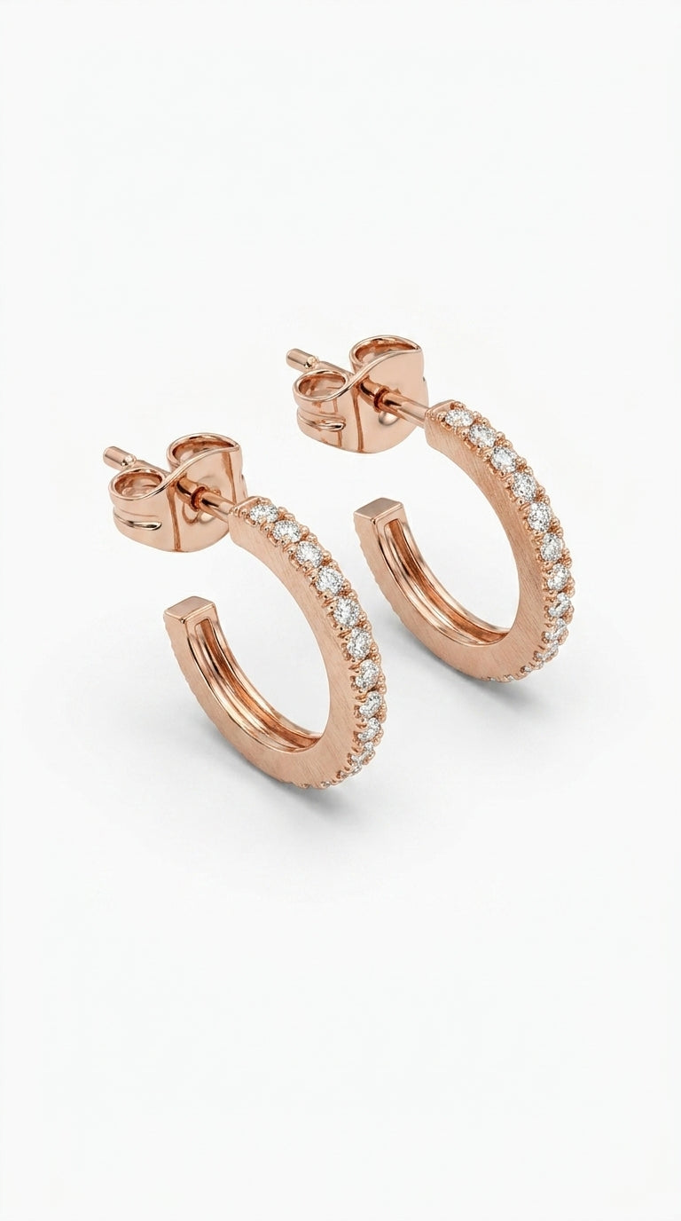 Radiant Full-Circle Pave Hoops