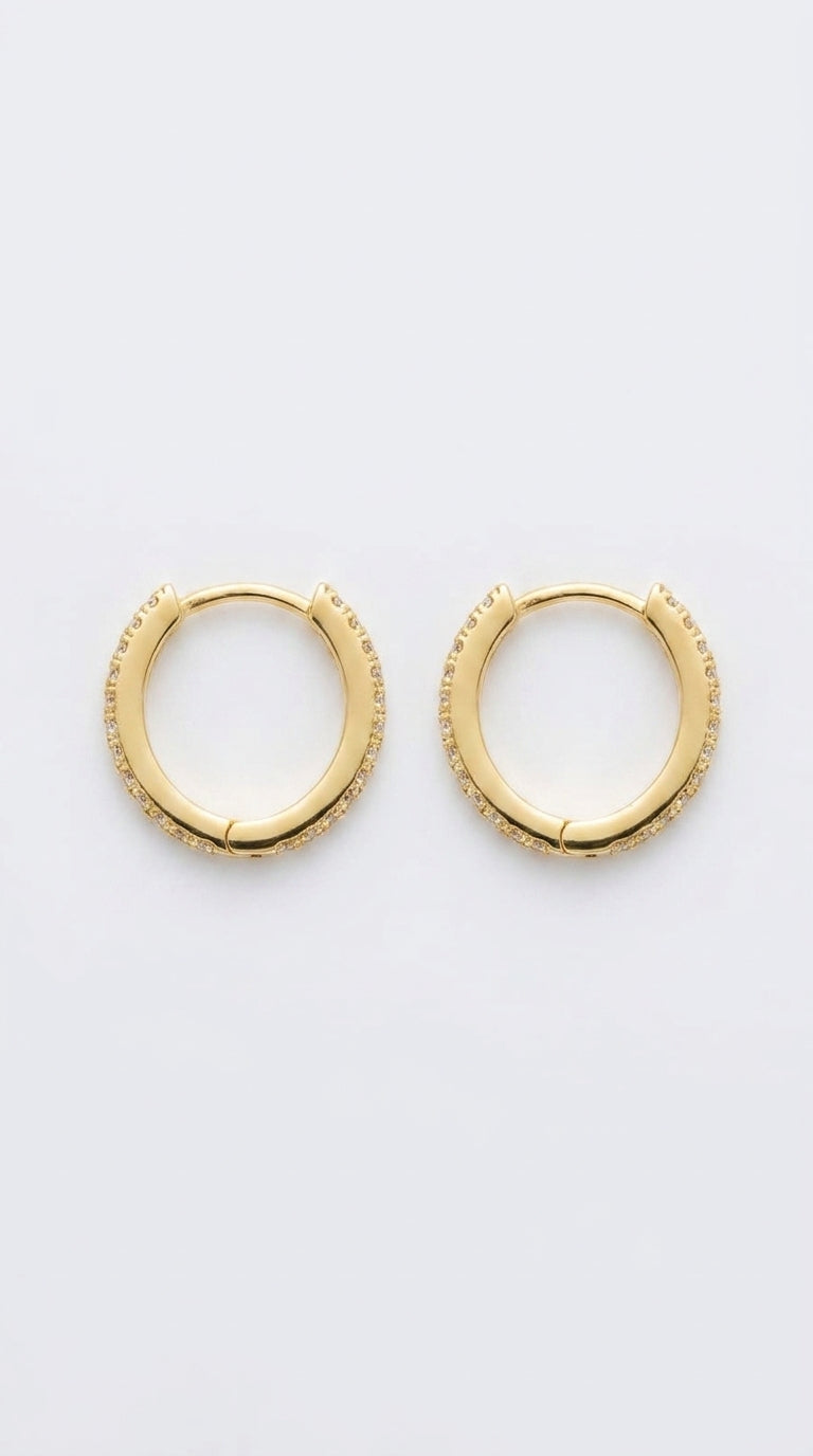 Classic Brilliance Huggie Earrings