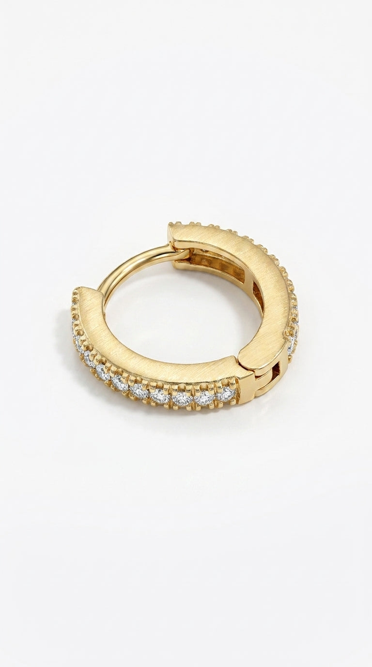 Classic Brilliance Huggie Earrings