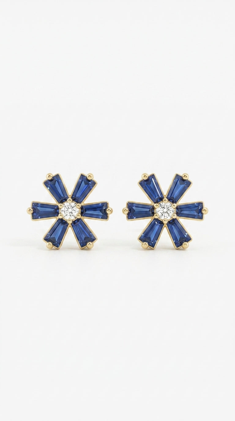 Riviera Sapphire Studs