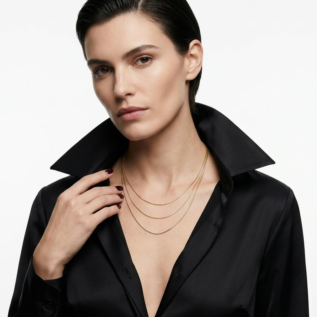The Liquid Gold Tiered Necklace