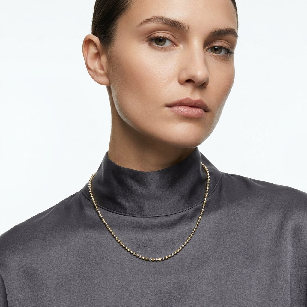 The Two-Tone Caviar Necklace