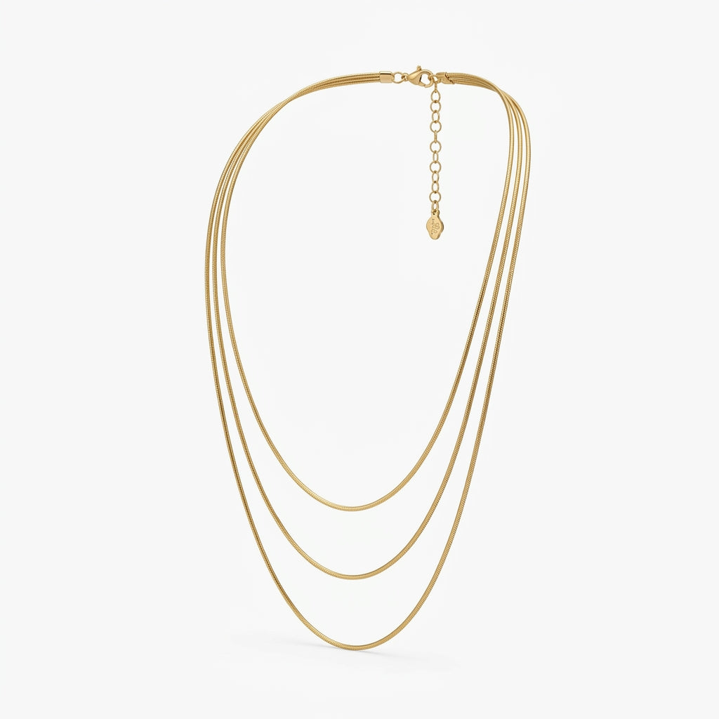 The Liquid Gold Tiered Necklace