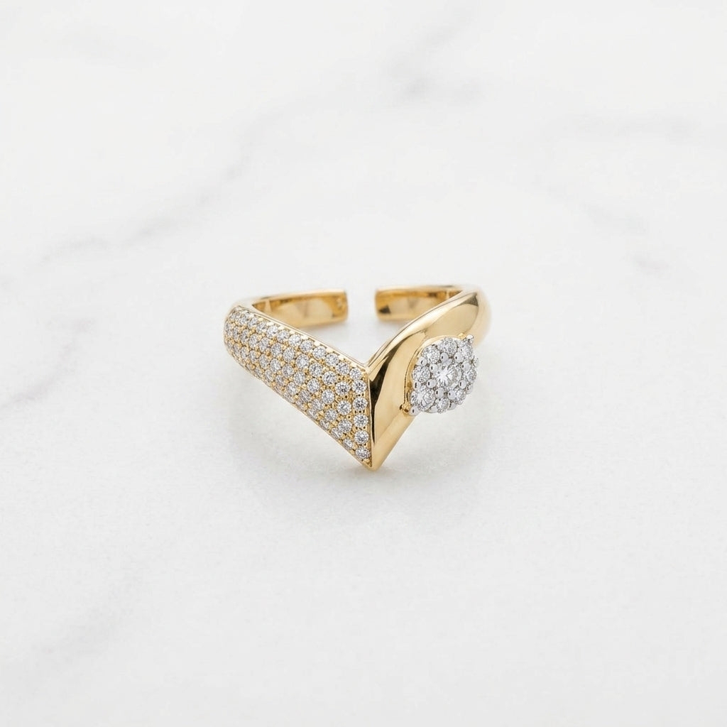 The Asymmetric Chevron Ring