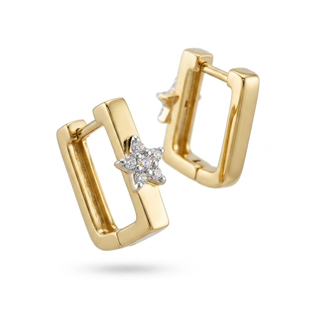 Celestial Double-Sided Hoops