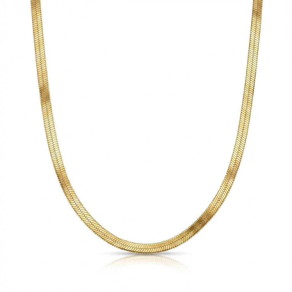 Liquid Aura Herringbone Chain