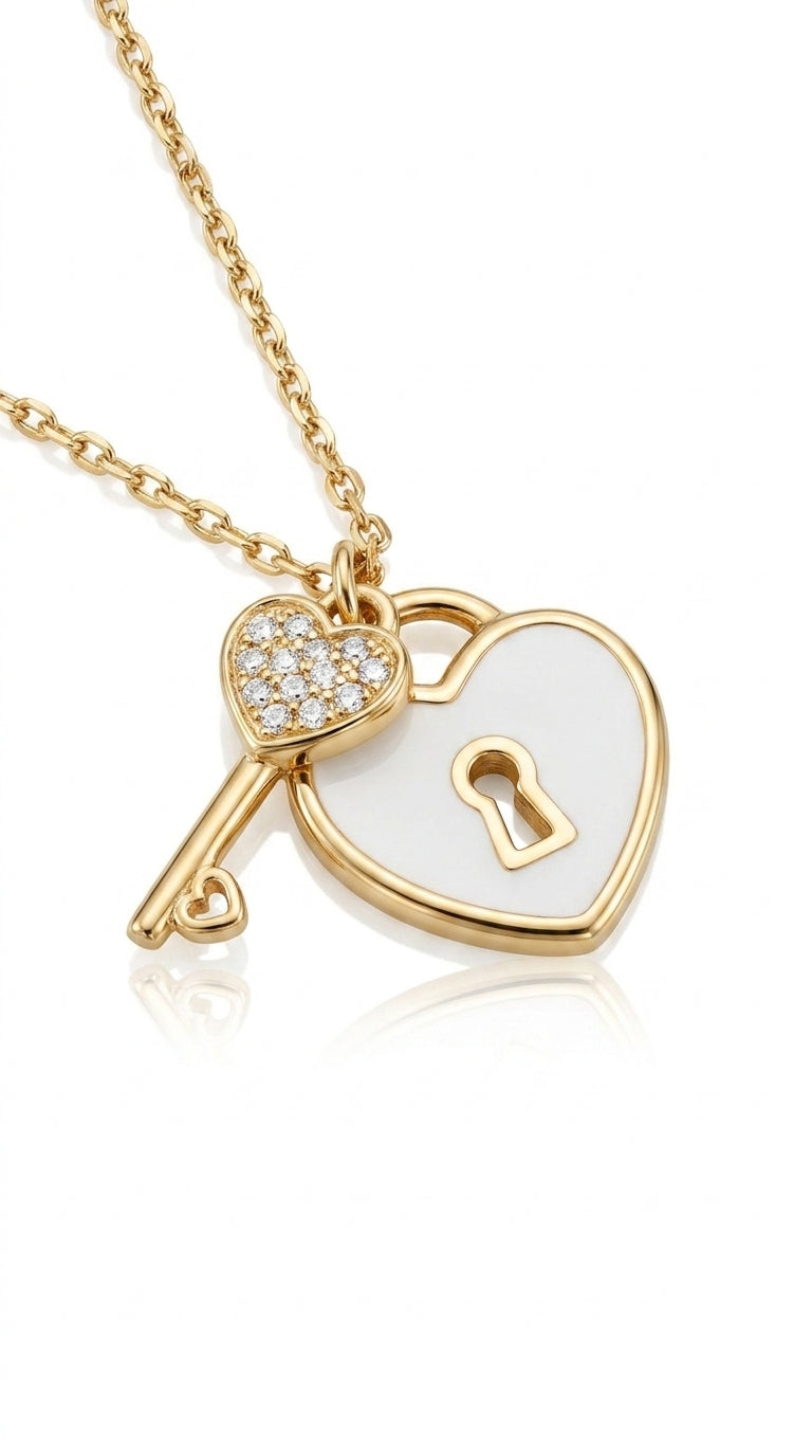 Echoes Lock & Key Necklace