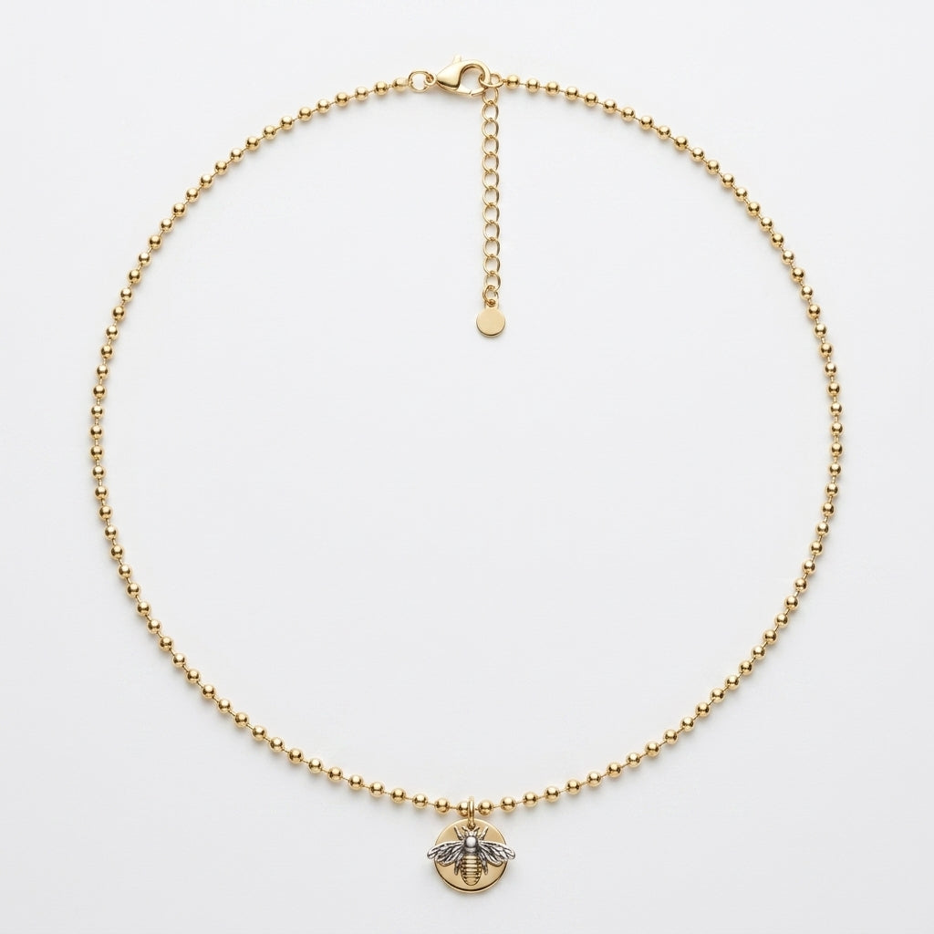The Heritage Bee Coin Necklace
