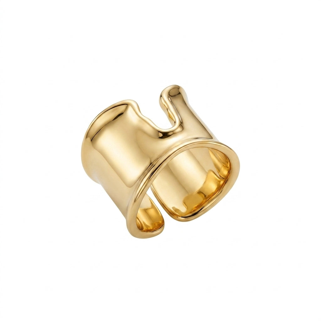 Sculptural Cutout Wide Ring