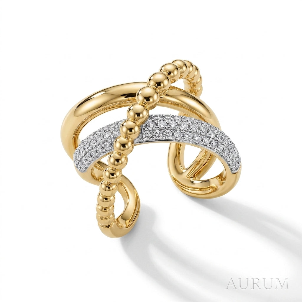 The Interlocking Trinity Ring