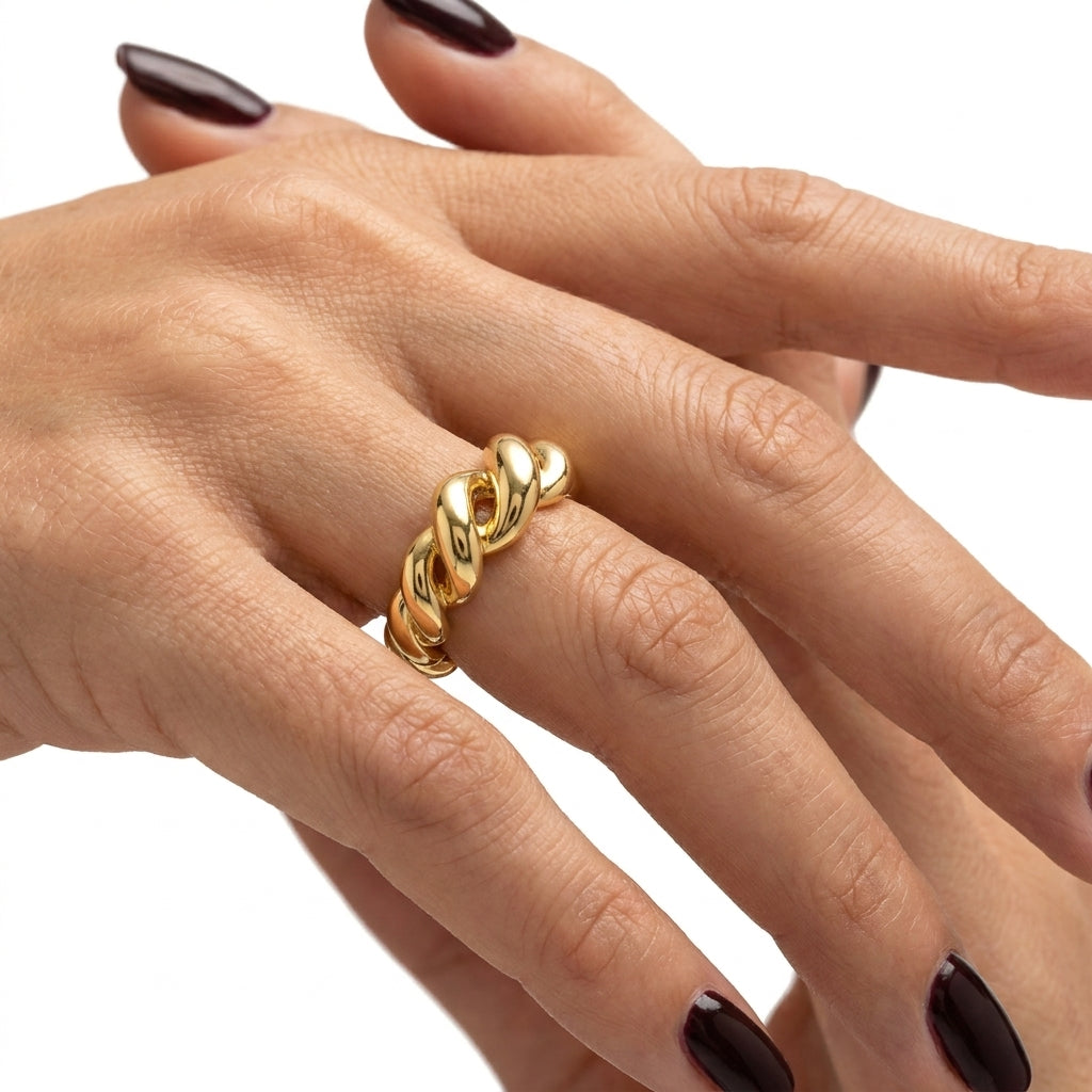 The Sculptural Twist Ring