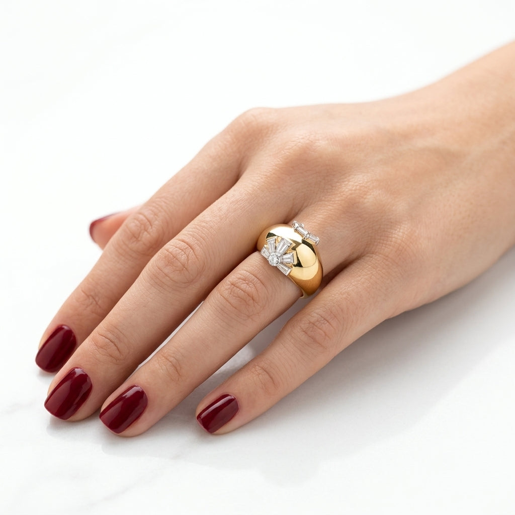 The Art Deco Dome Ring