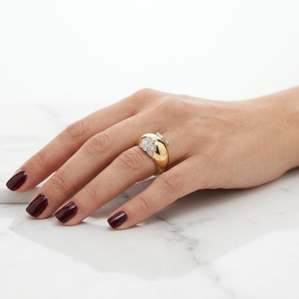 The Art Deco Dome Ring