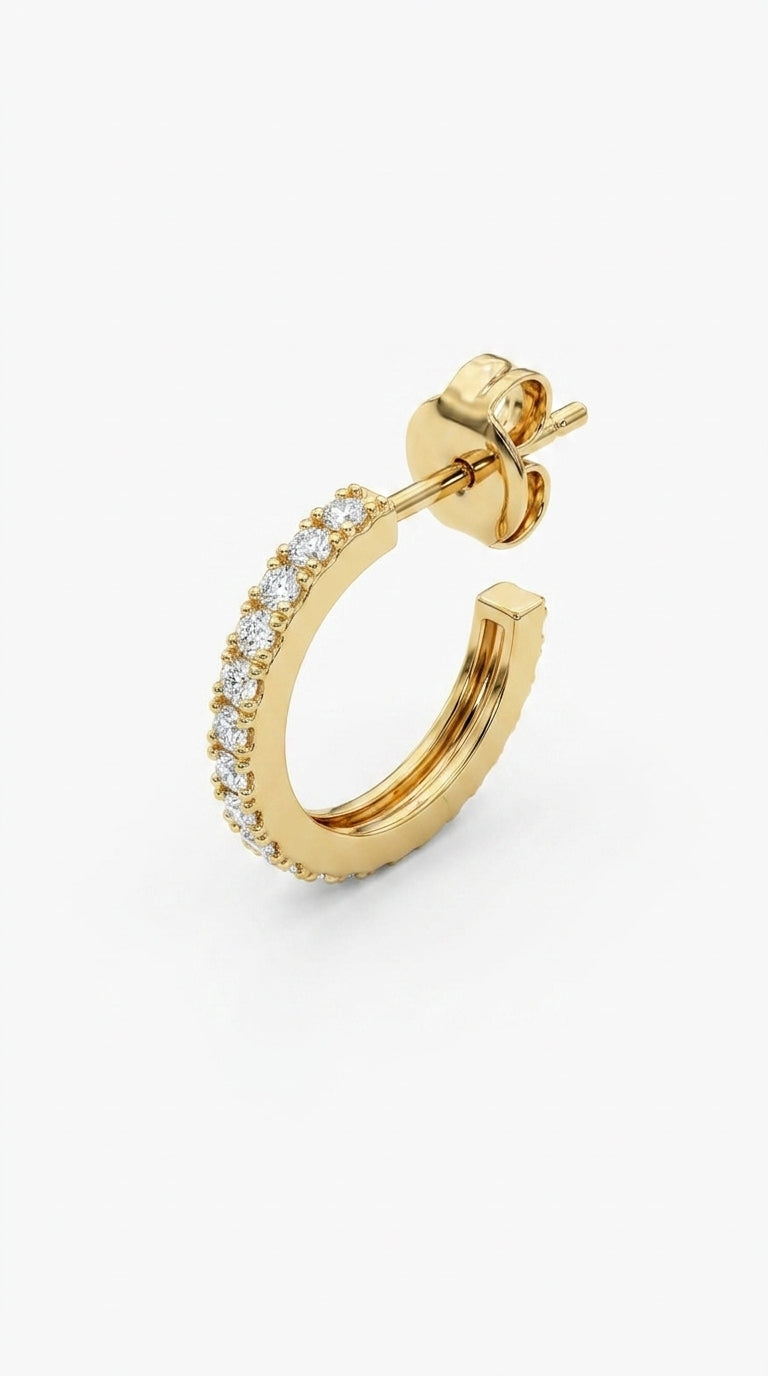 Radiant Full-Circle Pave Hoops