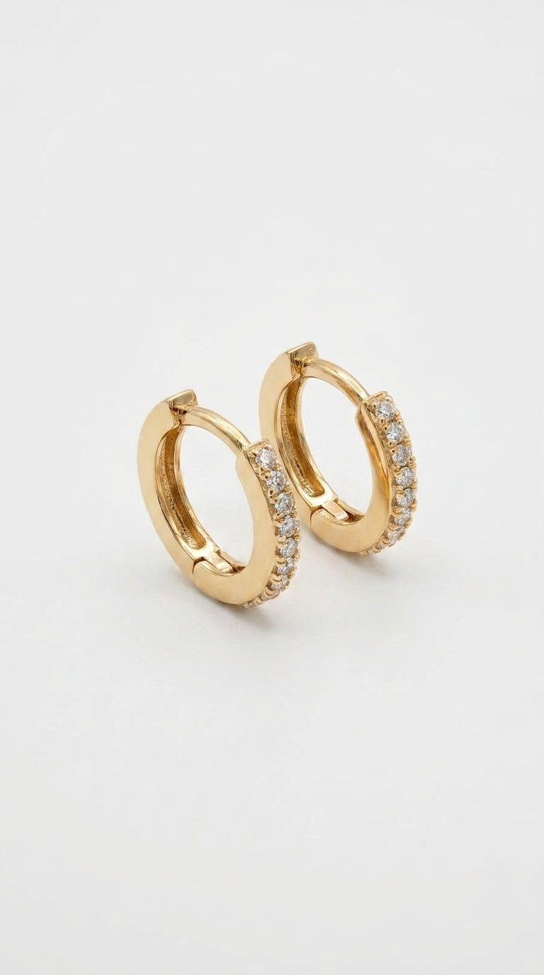 Radiant Full-Circle Pave Hoops