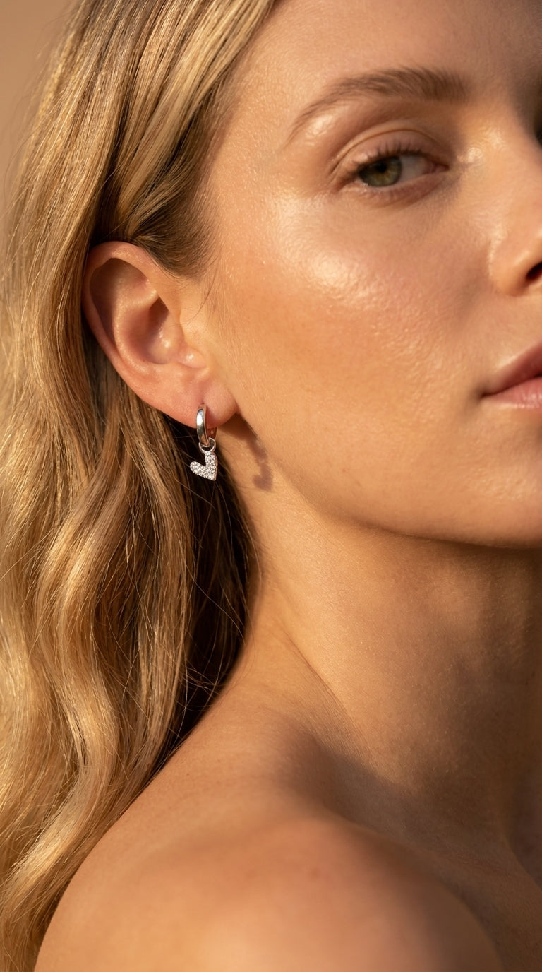 Turquoise Dream Heart Earrings