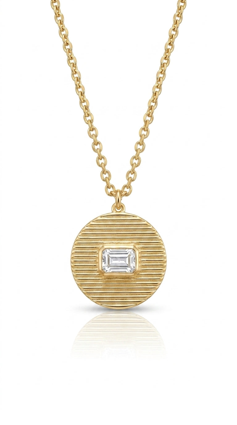 The Art Deco Horizon Medallion Necklace