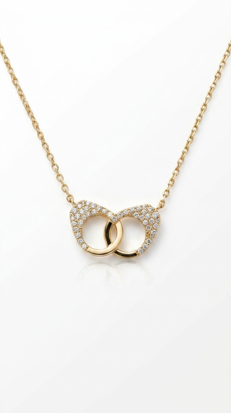 Eternal Interlocking Circle Necklace