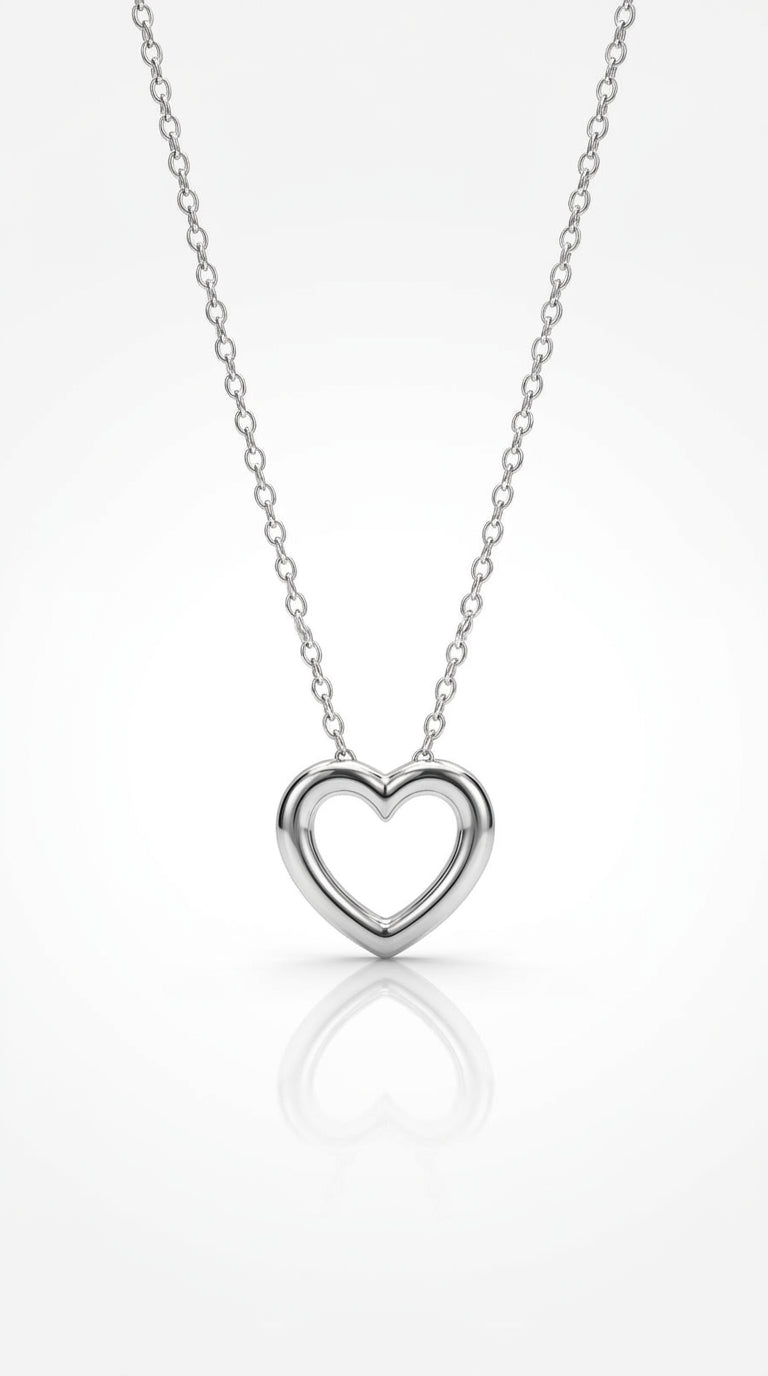 Bold Golden Essence Heart Necklace