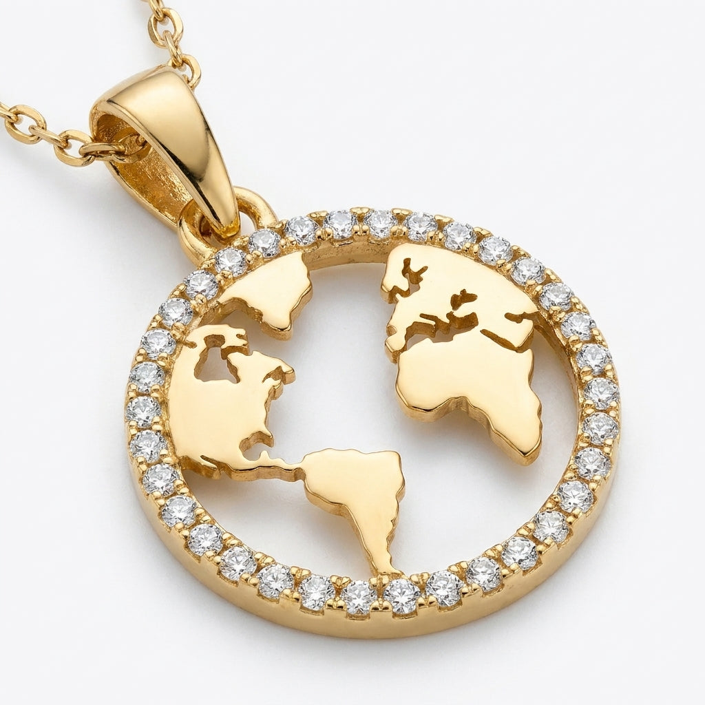 Terra Sparkle Halo Necklace