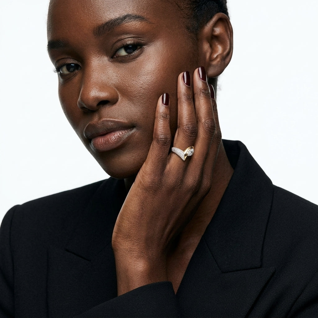 The Asymmetric Chevron Ring