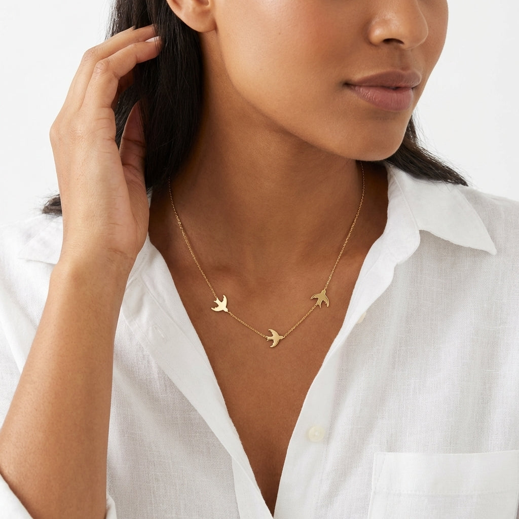 Golden Migration Necklace