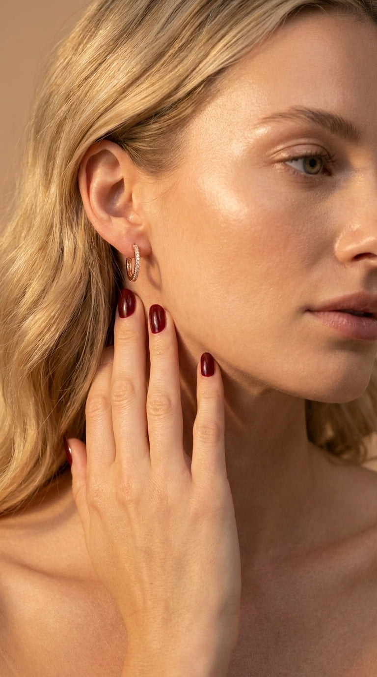 Radiant Full-Circle Pave Hoops