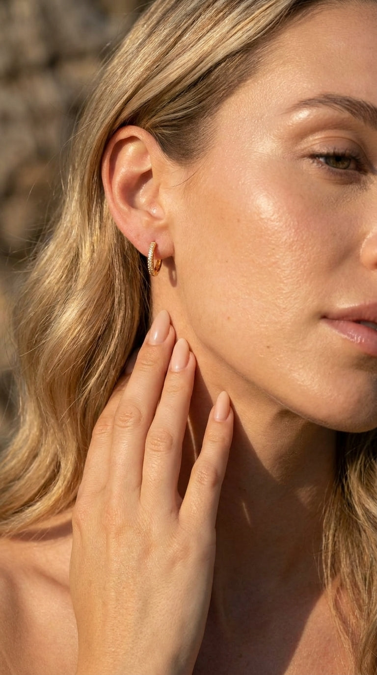 Classic Brilliance Huggie Earrings