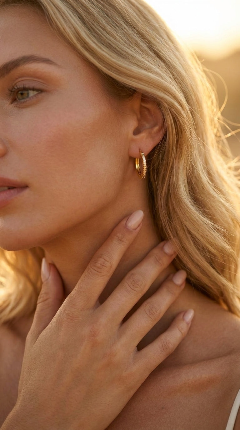 Classic Brilliance Huggie Earrings