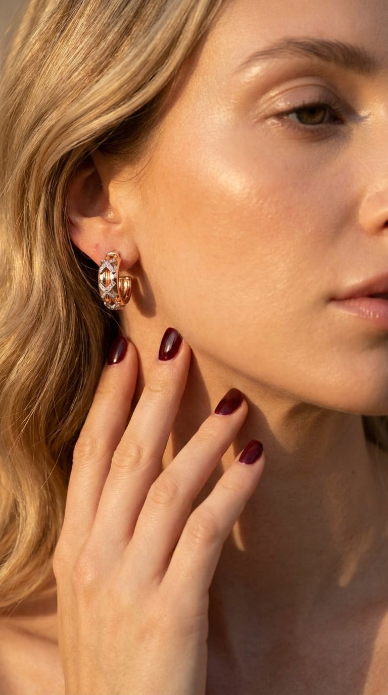 Vintage Muse X-Motif Earrings