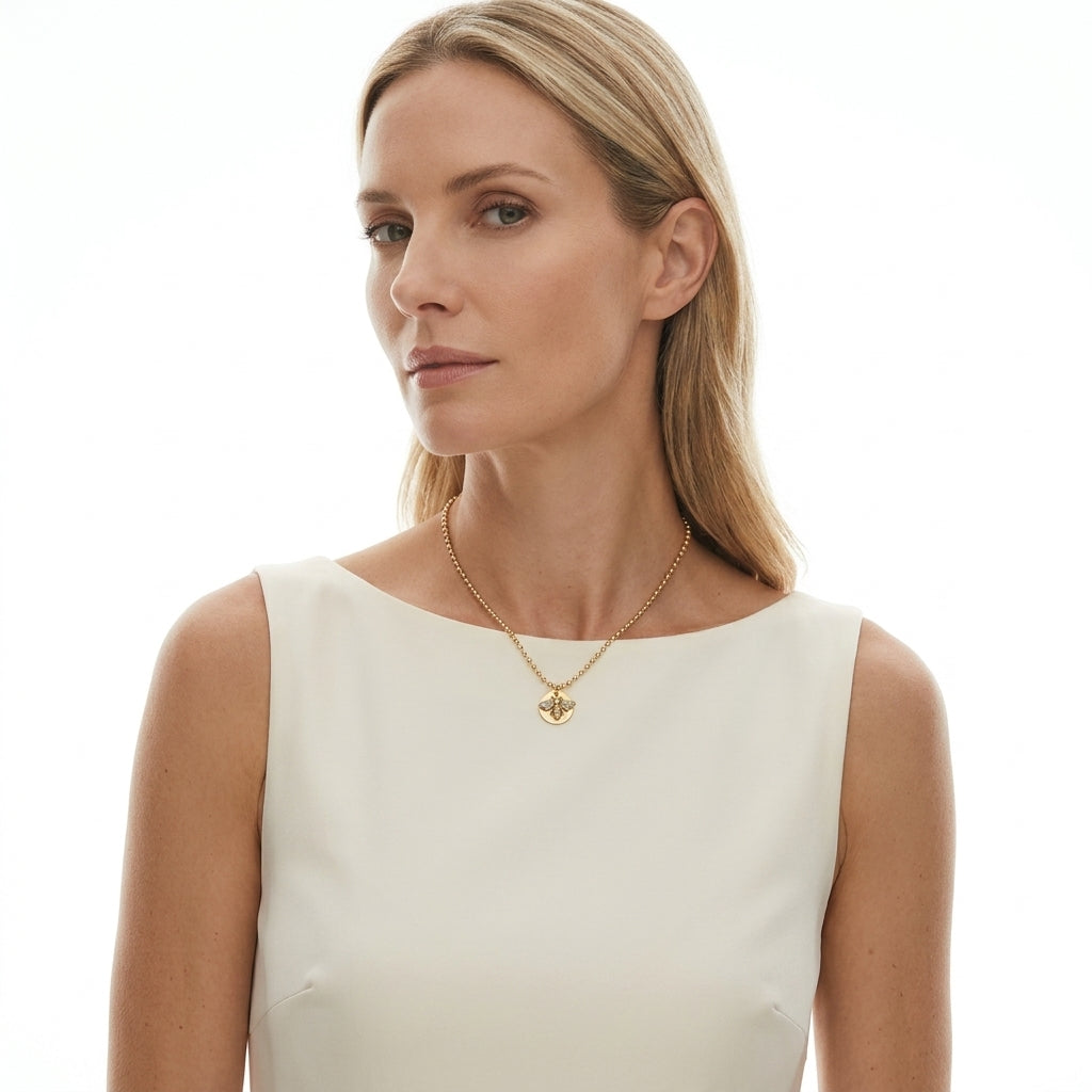 The Heritage Bee Coin Necklace