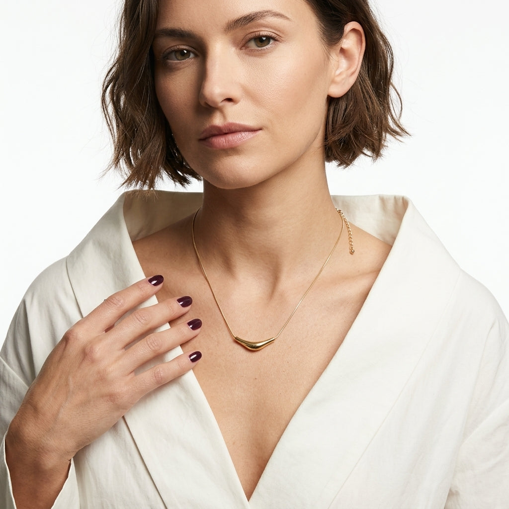 The Sculpted Arc Necklace