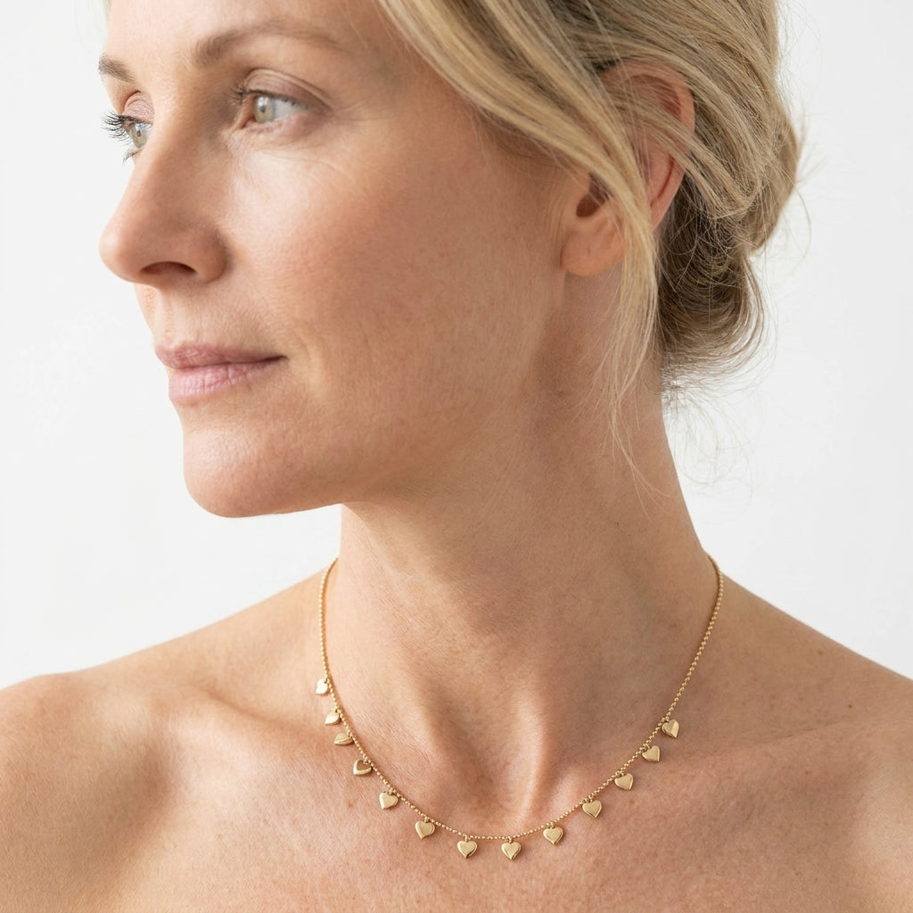 Beaded Sweetheart Necklace