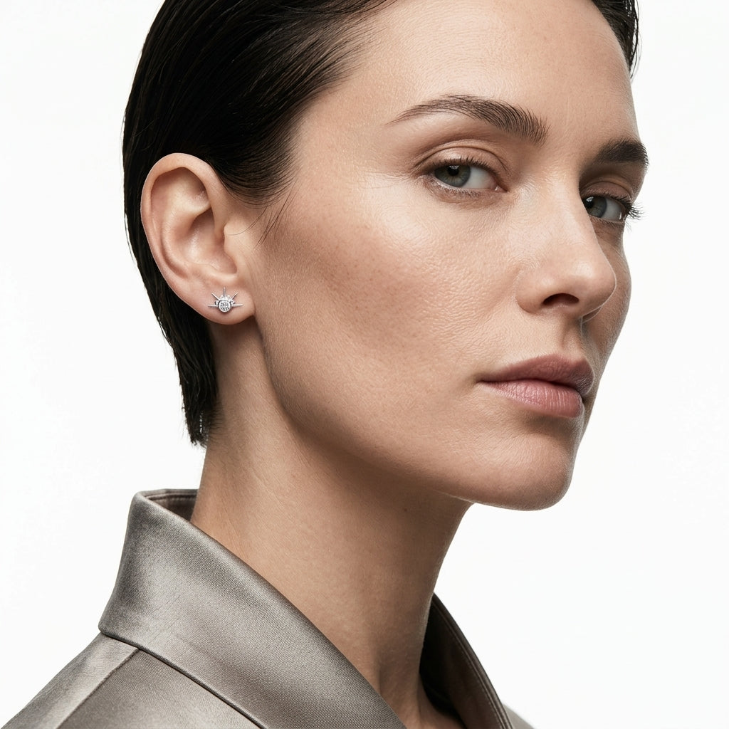 Celeste Double-Sided Crystal Earrings