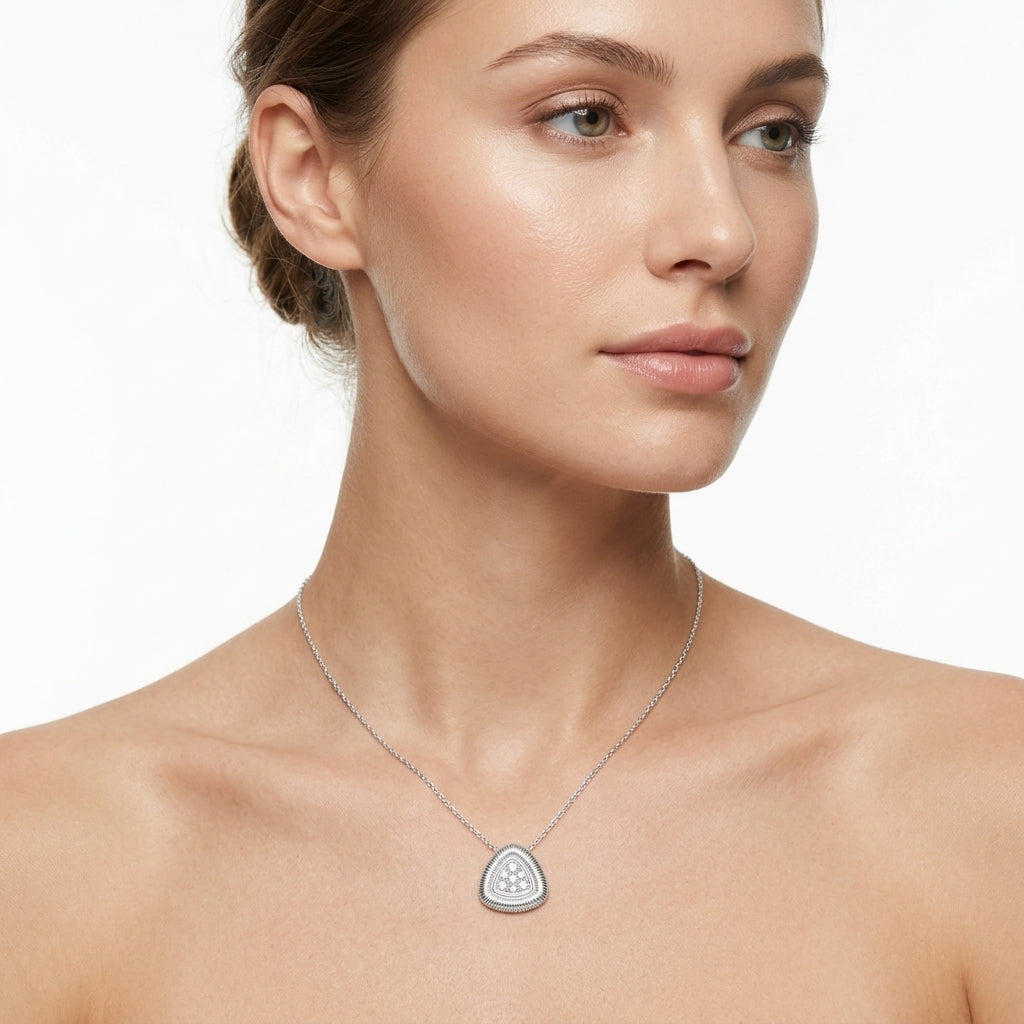 Soleil Pavé Pendant Necklace