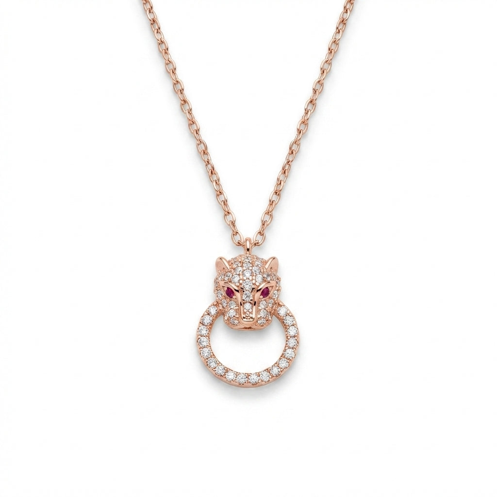 Radiant Pantherine Gaze Necklace