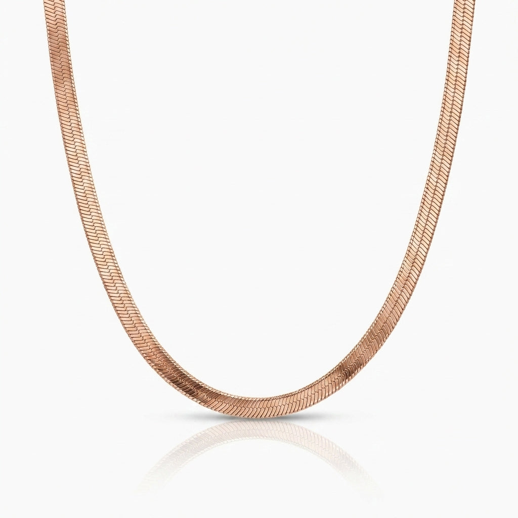 Liquid Aura Herringbone Chain