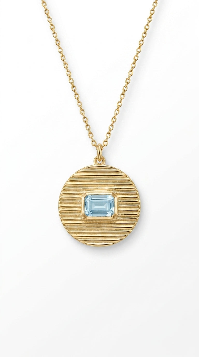 The Art Deco Horizon Medallion Necklace