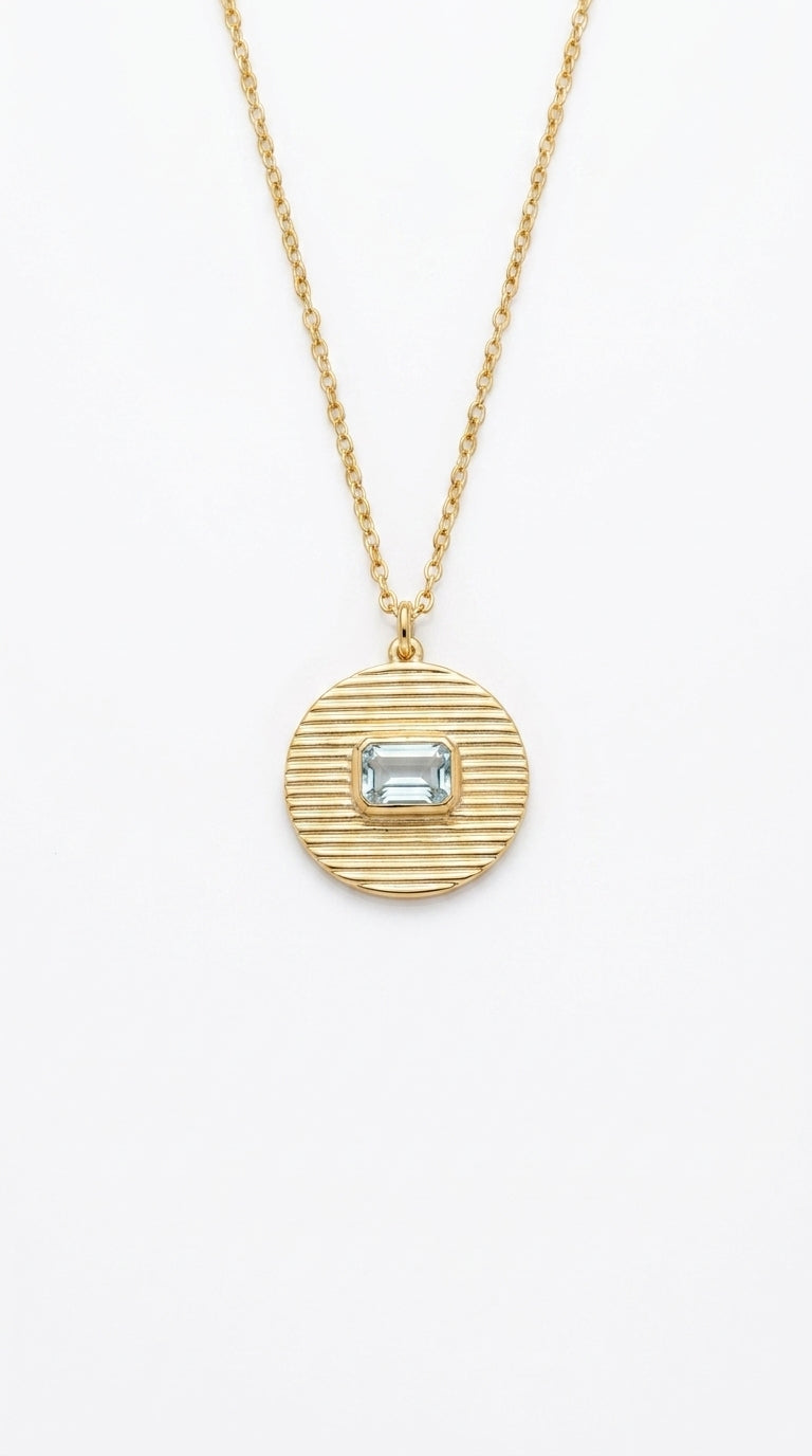 The Art Deco Horizon Medallion Necklace