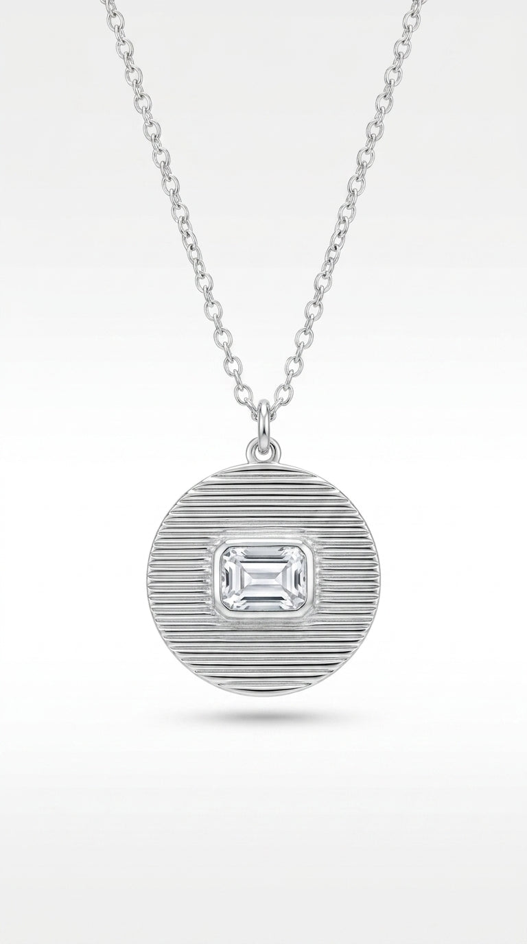 The Art Deco Horizon Medallion Necklace