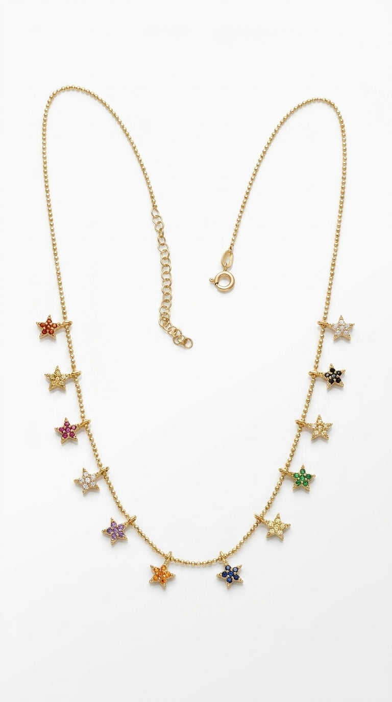 Radiant Personalized Stellar Aura Necklace