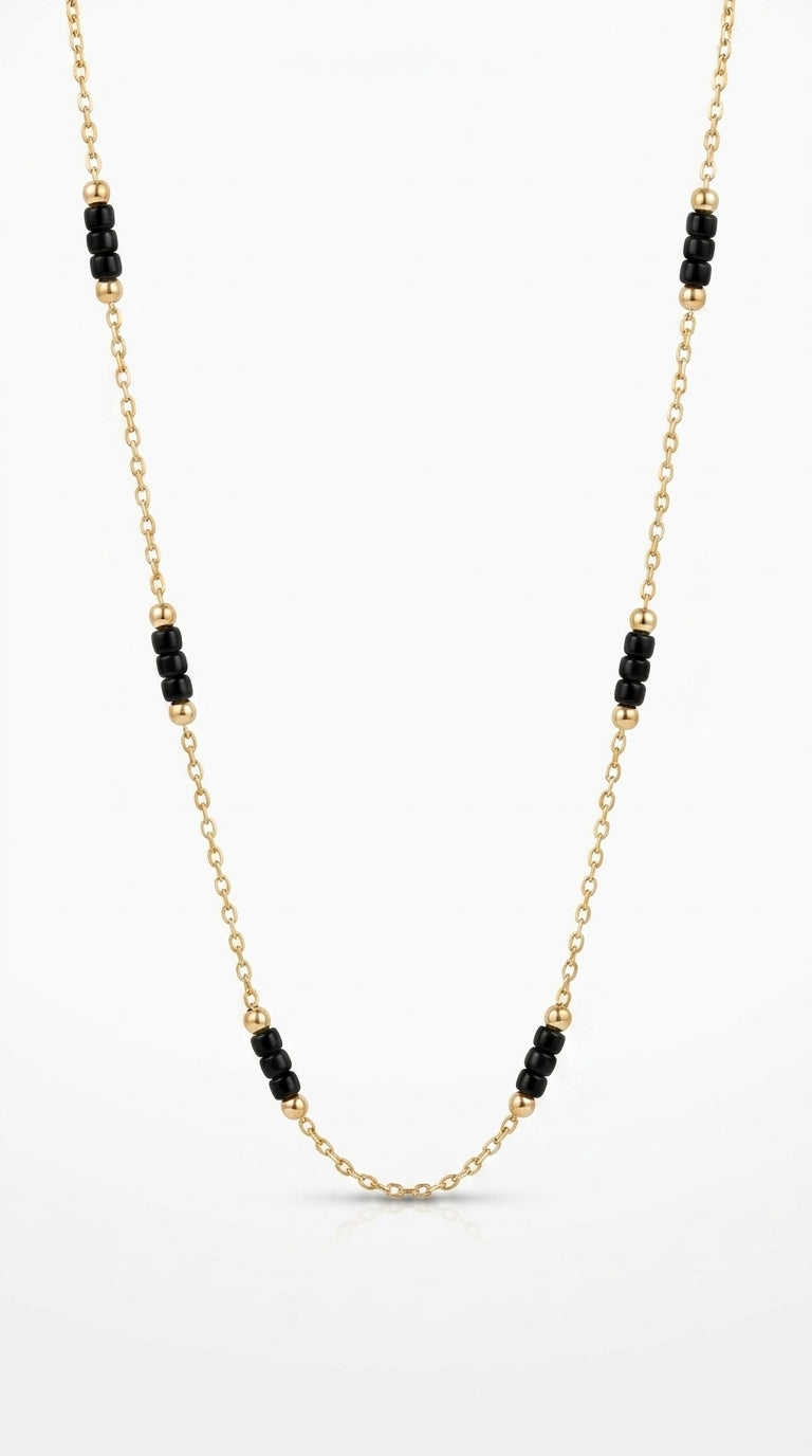 Radiant Onyx Rhythm Necklace